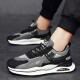 flying knit non slip gray skateboard shoes men fashion sneakers outdoor trainers men's casual sports shoes