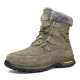 Snow Boots Waterproof Warm Fur Lined Winter Hiking Boot Non-slip Outdoor Ankle High-top Shoes Work Hiker Trekking Trail