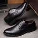 spring new Business leather shoes men's breathable leisure work leather shoes