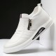 sneakers Men's latest running leather shoes zipper casual shoes breathable non-slip fashion casual shoes